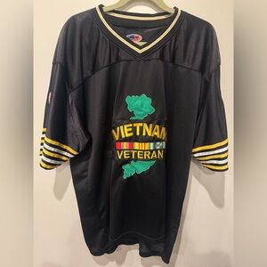 Vietnam Veterans 1960 Embroidered Football Style Jersey USA Men's Size XL